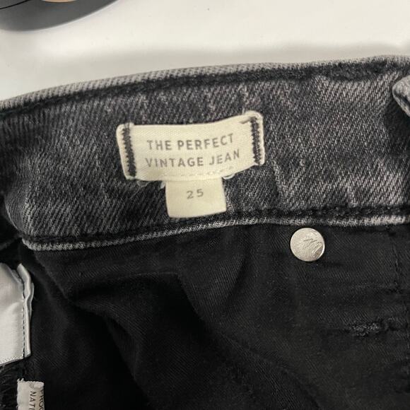 Madewell The Perfect Vintage Jean Gray Clean Hem - Size 25 - Picture 5 of 5